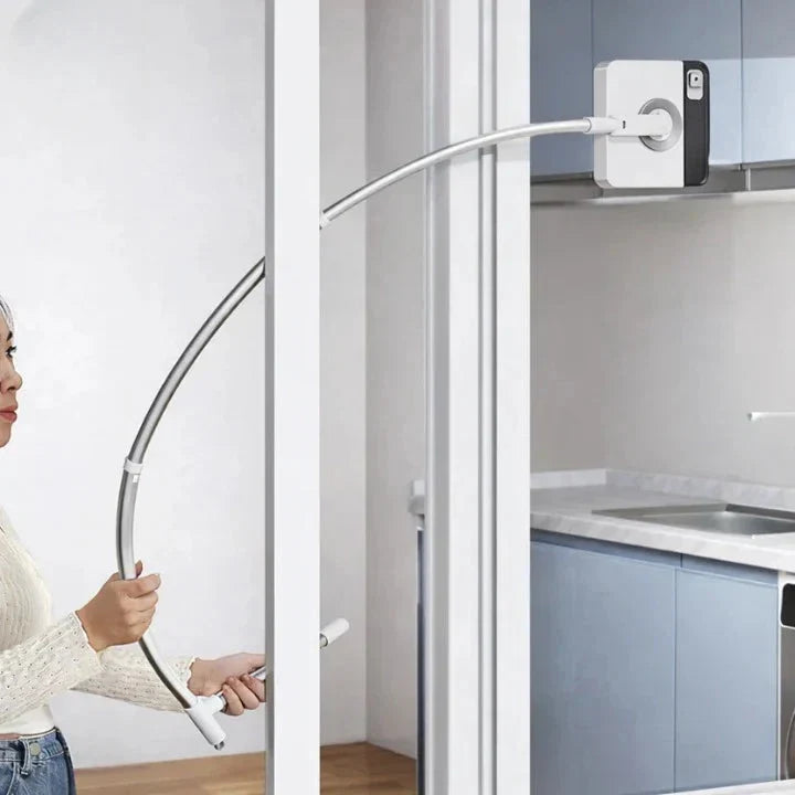Magnetische Raamreiniger met Uitschuifbare Steel