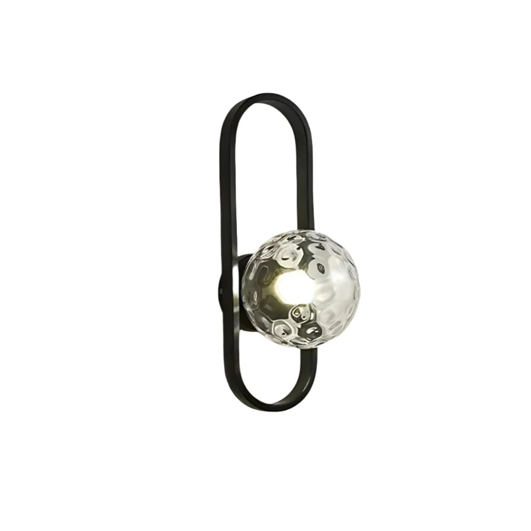 Luxe glazen wandlamp