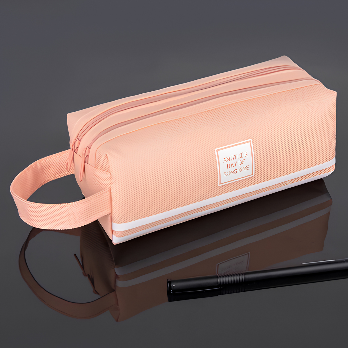 Skinzline canvas etui met twee vakken