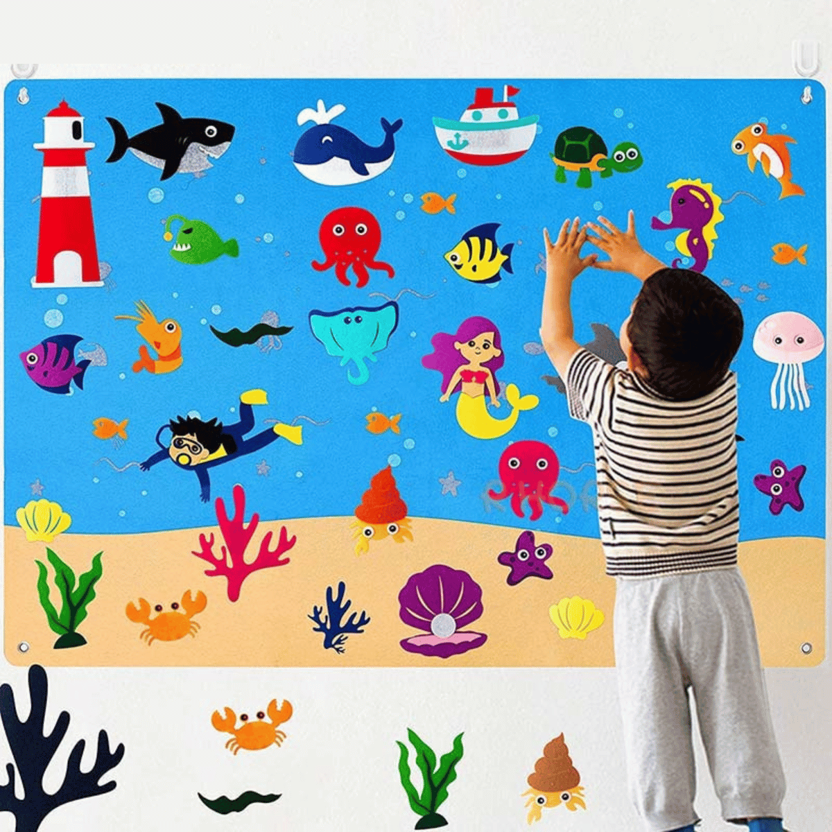 VelvetiKIDS interactief peuter viltbord