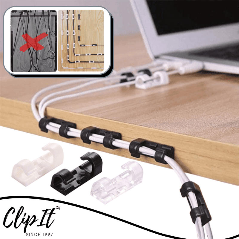 ClipIt plakbare kabel organizer clips