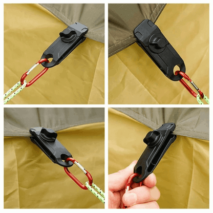 CampSecure handige tentzeil clip set