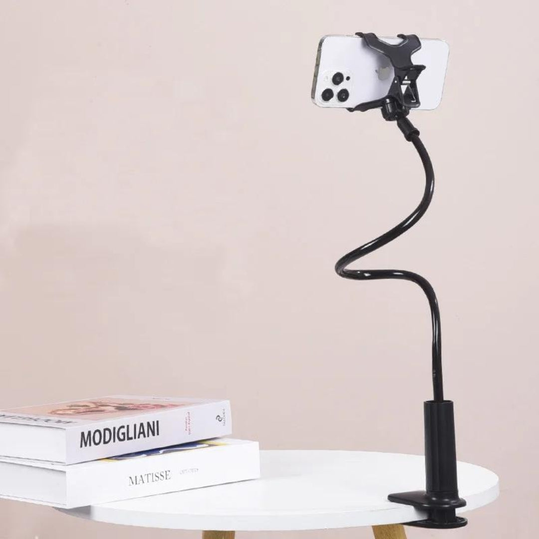 Flexibele zwanenhals telefoonhouder