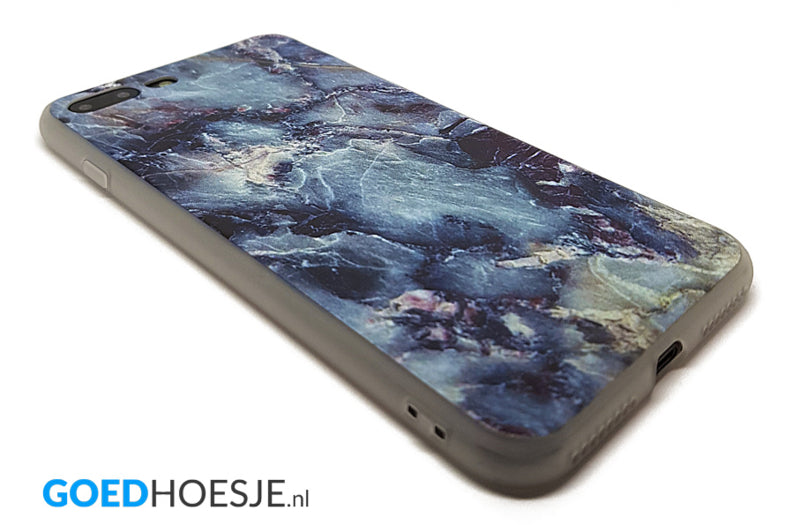 iPhone 7 Plus / 8 Plus Soft TPU hoesje Marmer Dark & Wild
