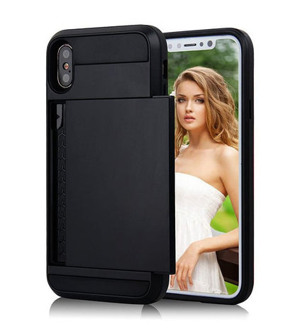 Slide Armor iPhone Xr hoesje met pashouder