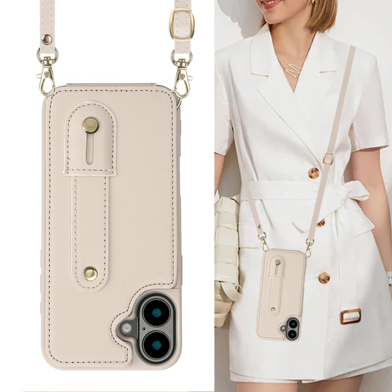 iPhone 17 Hoesje met Pasjeshouder en Draagkoord