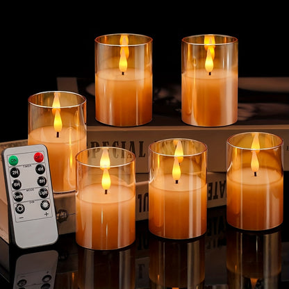 Vlamloze LED-kaarsen 6-pack met afstandsbediening