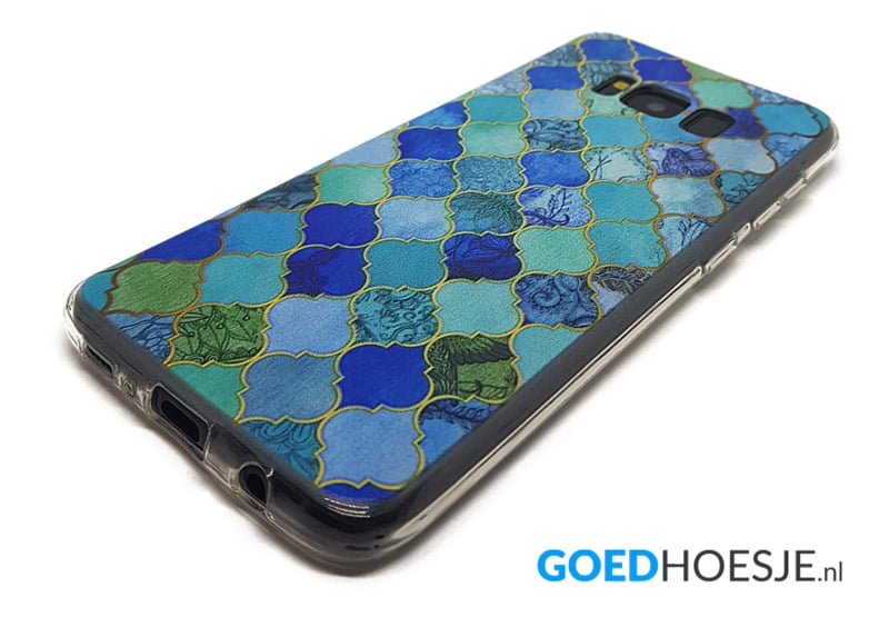 Galaxy S8 Plus TPU hoesje marmer mozaïek