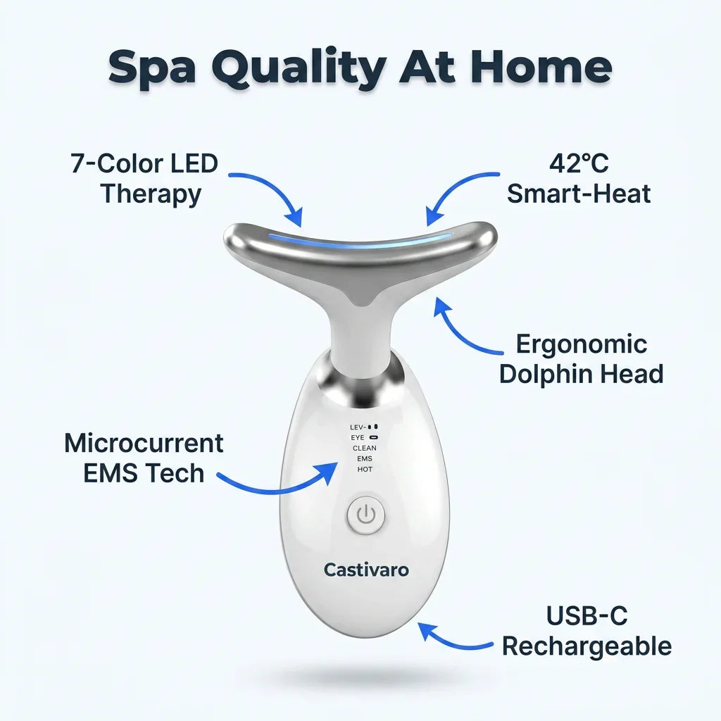 GlowMax 7-Color LED Light Therapy gezichtsmassageapparaat