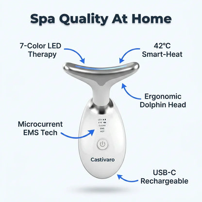 GlowMax 7-Color LED Light Therapy gezichtsmassageapparaat