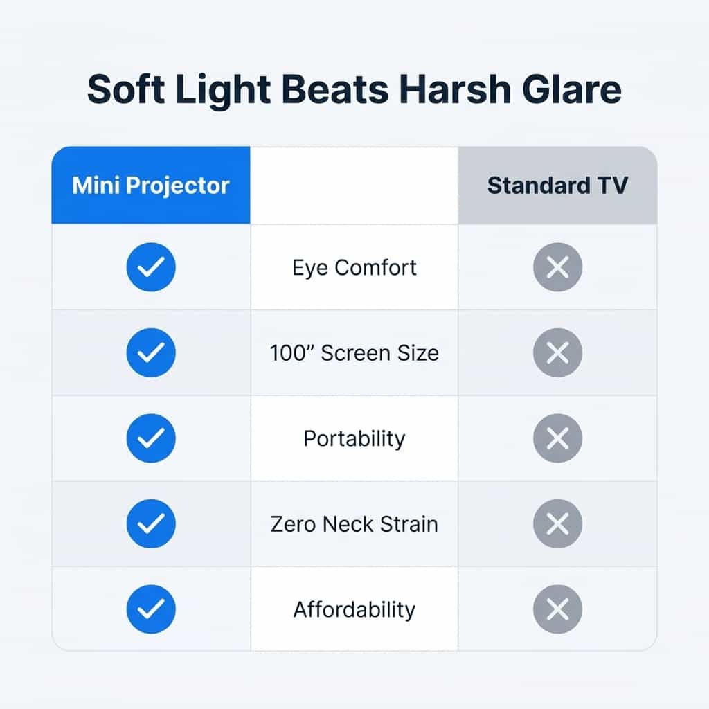 Castivaro draagbare mini projector