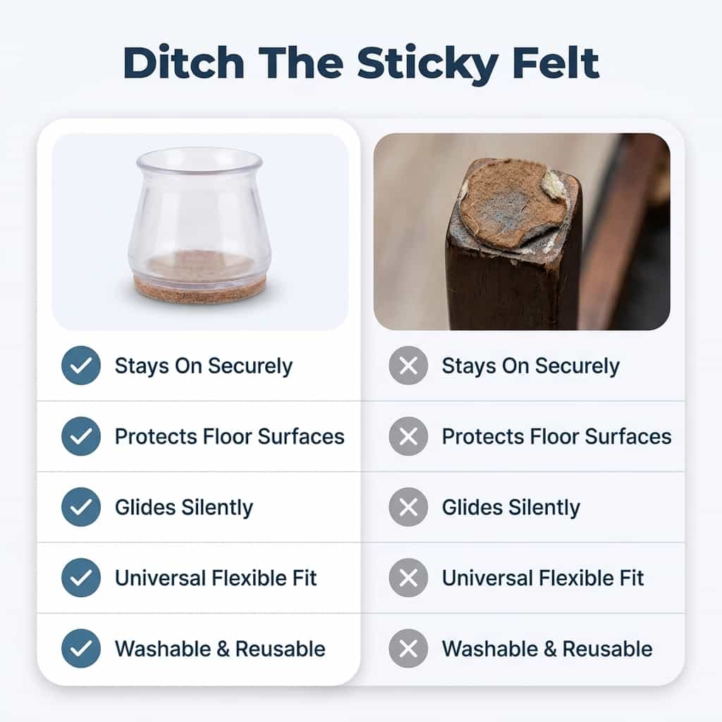 SlideSafe siliconen stoelpootdoppen