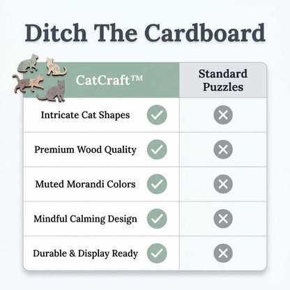 CatCraft houten kattenpuzzel