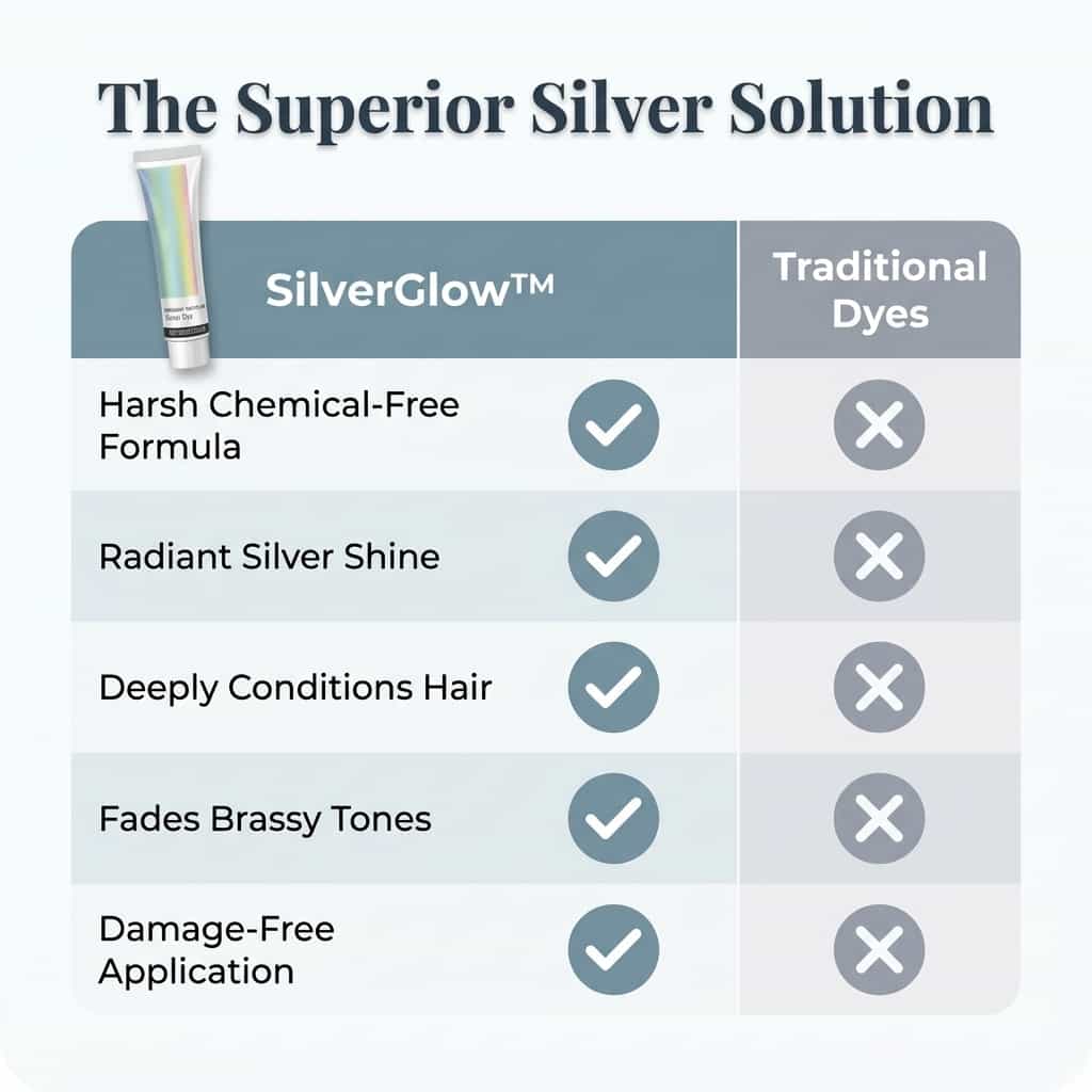 SilverGlow ammoniakvrije zilveren haarverf