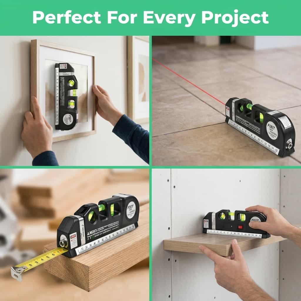 EasyLevel 4-in-1 laser meetgereedschap