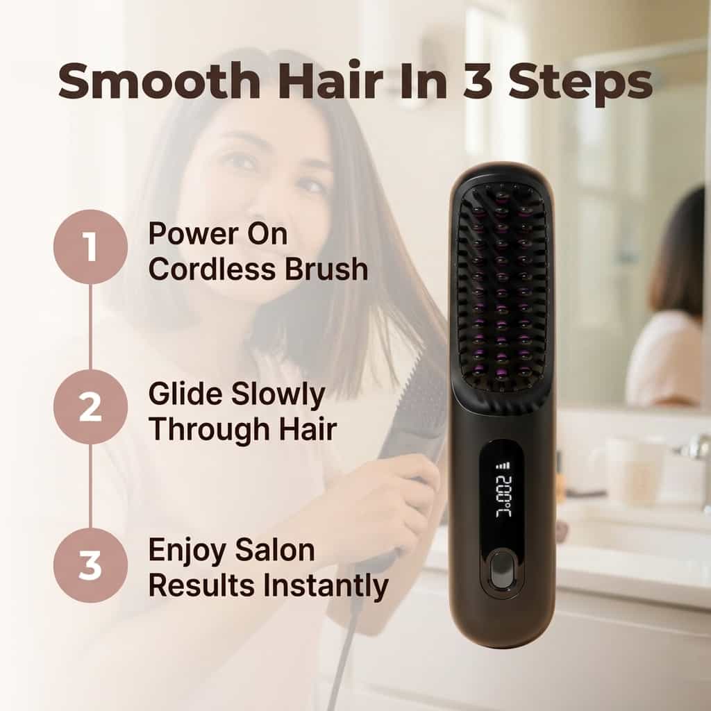 FrizzGuard draadloze stijltang