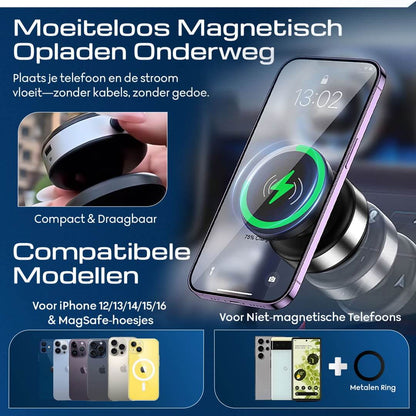 Magmount Elite magnetische telefoonhouder met oplader