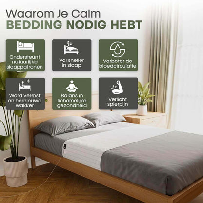Calm Bedding geaard hoeslaken