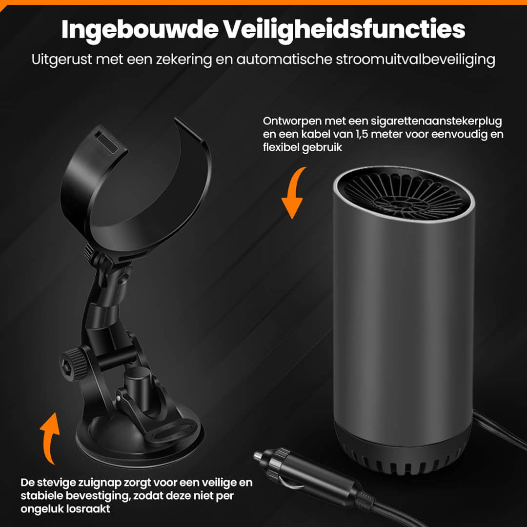 Blink Heat snelverwarmende autoventilator