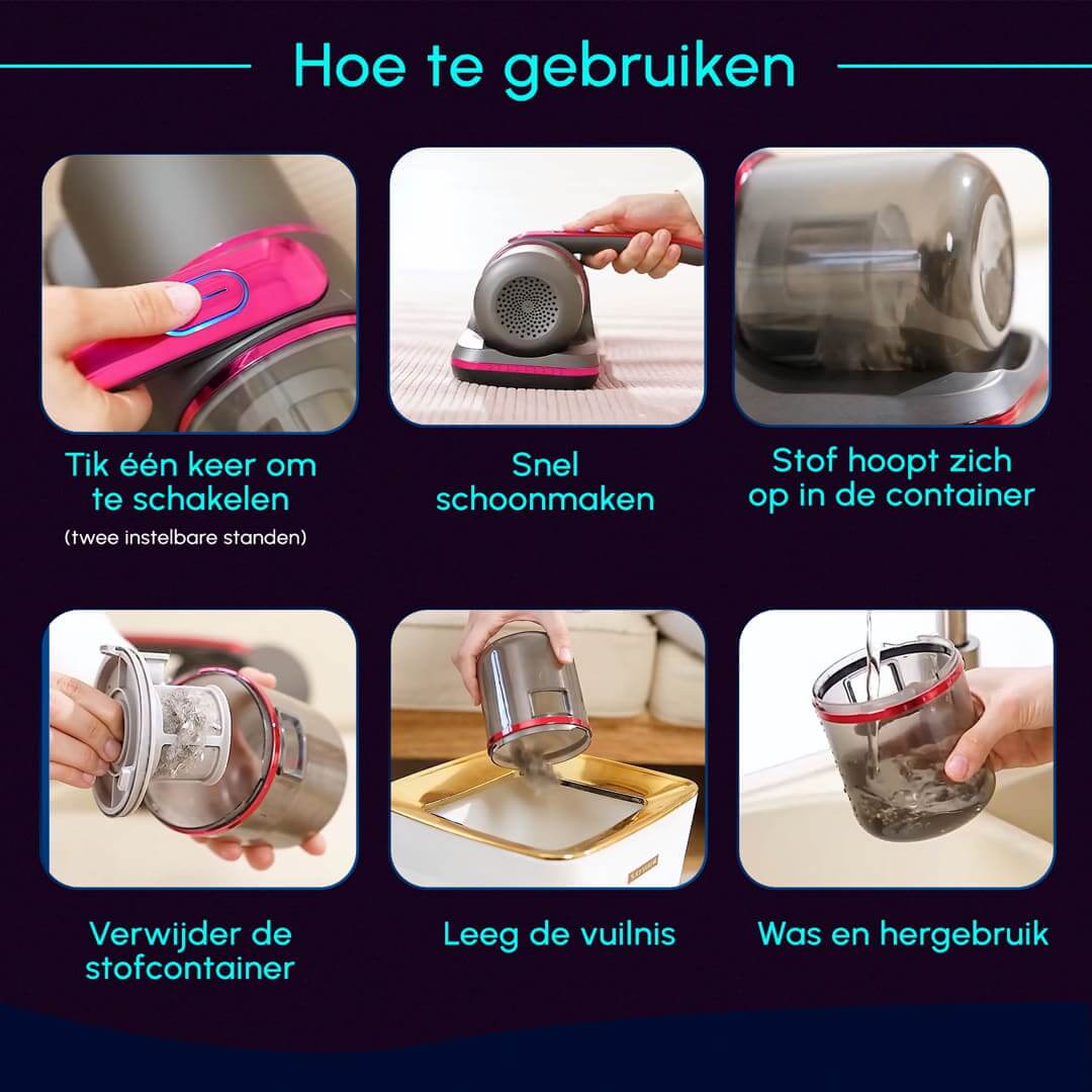 Clean Buddy UV-mijt- en stofreiniger