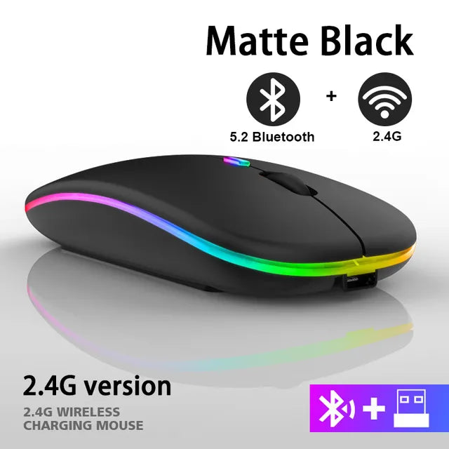 Draadloze LED oplaadbare muis