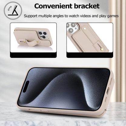 iPhone 16 Pro hoesje met pasjeshouder en koord