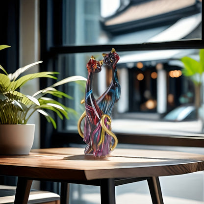 Kattenbeeldjes decoratieve harssculpturen