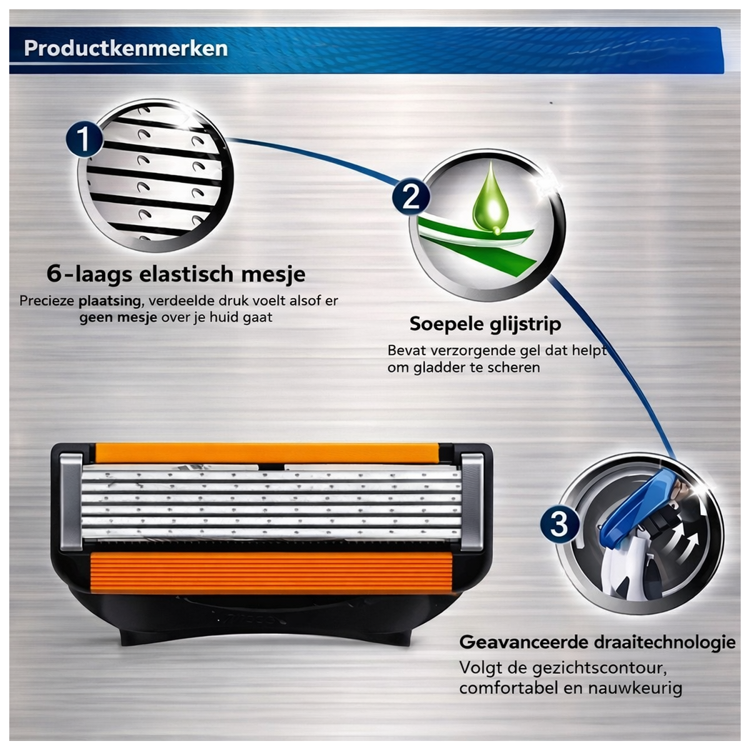 16-Pack Scheermesjes - voor Fusion 5 - alle fusion series - Power - Proglide & Proshield