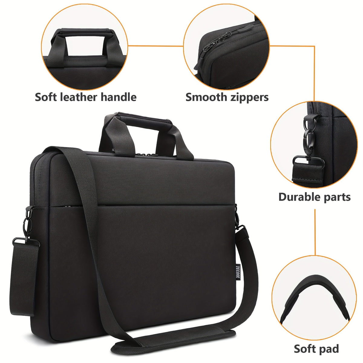 Multifunctionele TSA laptop schoudertas