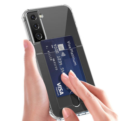 Galaxy S23 FE transparant TPU hoesje met pasjesvakje