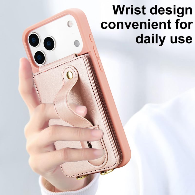 iPhone 17 Pro Hoesje met Pasjeshouder en Koord