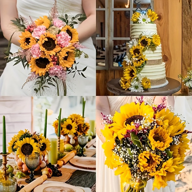 Odior kunst zonnebloemen boeket