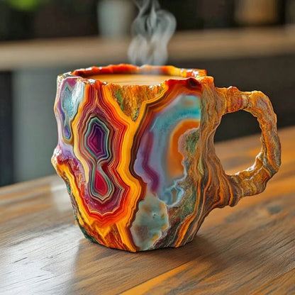 AuraStone handgemaakte koffiekop van mineraalsteen