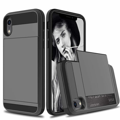 Slide Armor iPhone Xr hoesje met pashouder