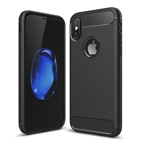 Brushed Armor TPU Hoesje voor iPhone X / Xs