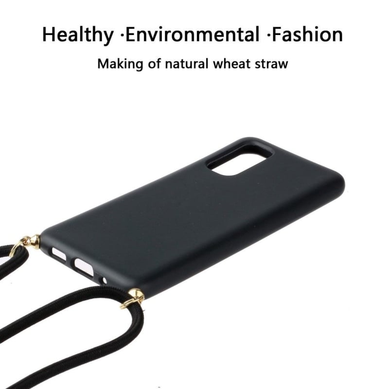 Galaxy S24 Crossbody TPU Hoesje met Koord Zwart