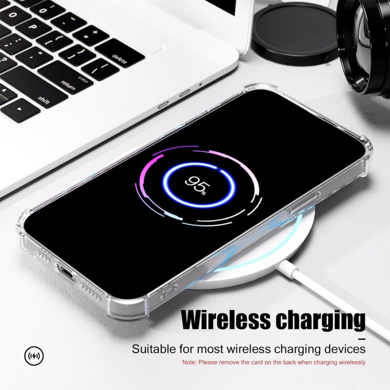 iPhone 16 Pro Transparant TPU Hoesje Met Pasjesvak