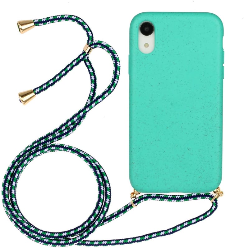 Apple iPhone Xr crossbody TPU hoesje mint