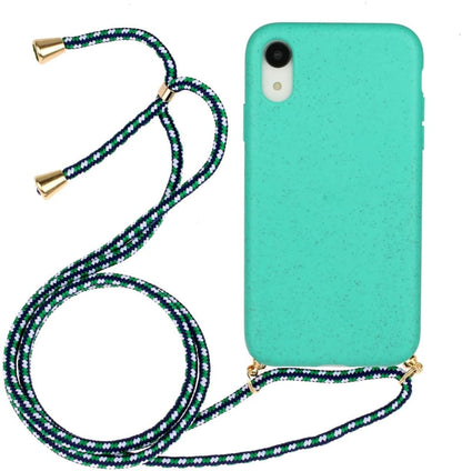 Apple iPhone Xr crossbody TPU hoesje mint