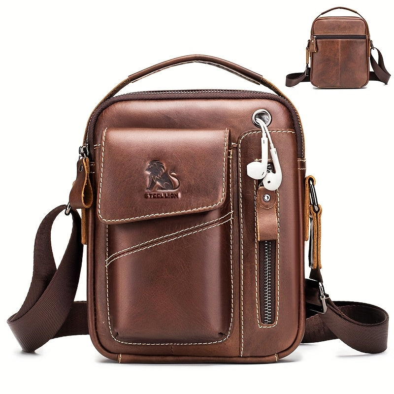 LionCarry leren crossbody handtas