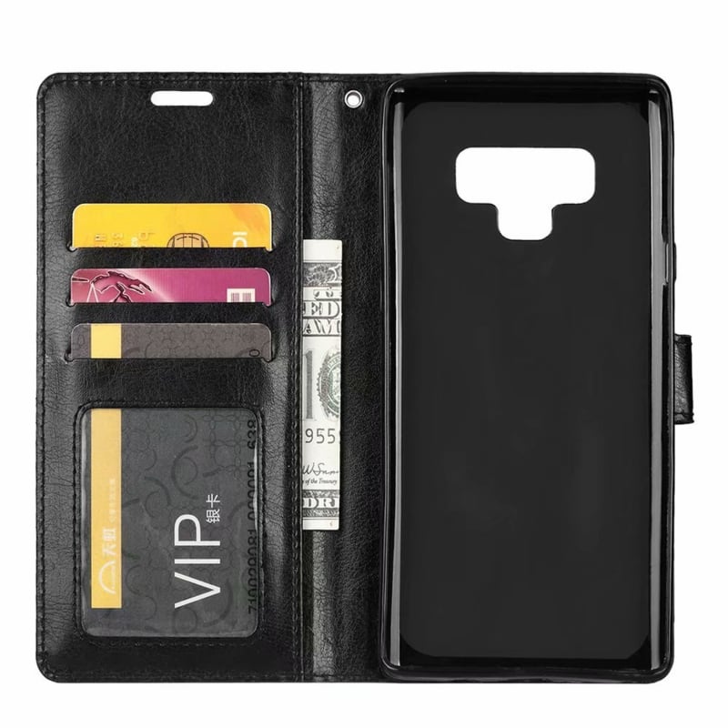Galaxy Note 9 leren portemonnee hoesje