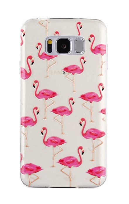 Galaxy S8 Plus TPU flamingo hoesje