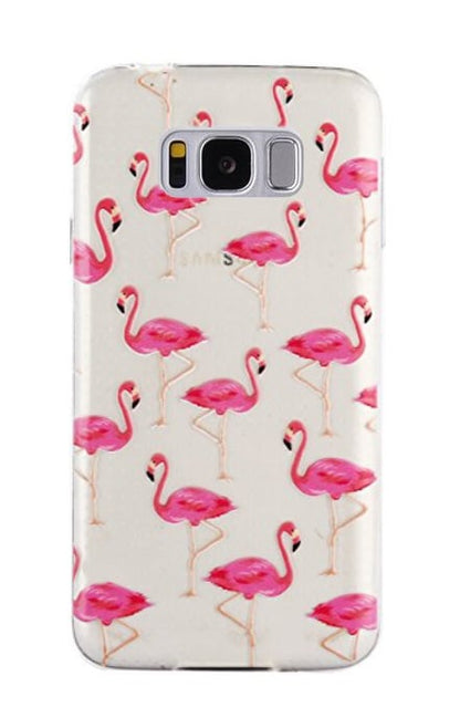 Galaxy S8 Plus TPU flamingo hoesje