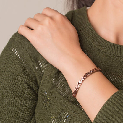 Magnetische Koperen Armband met Visdesign