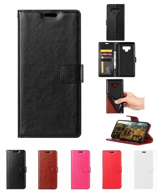 Galaxy Note 9 leren portemonnee hoesje