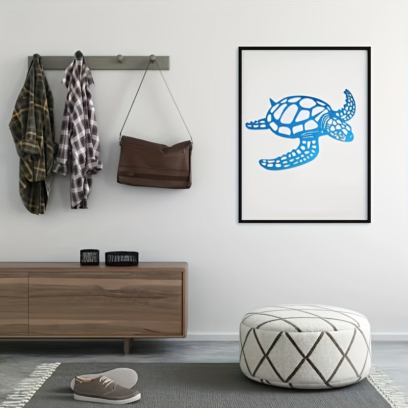 Metalen schildpad wanddecoratie