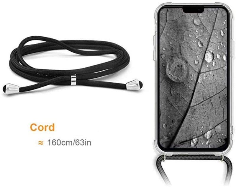 iPhone 14 Pro Transparant TPU Hoesje met Koord