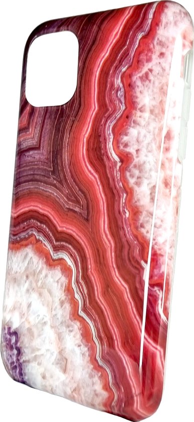 Lennexo iPhone 11 siliconen marmer hoesje