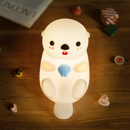 Lumio Cheeky Otter nachtlamp van siliconen