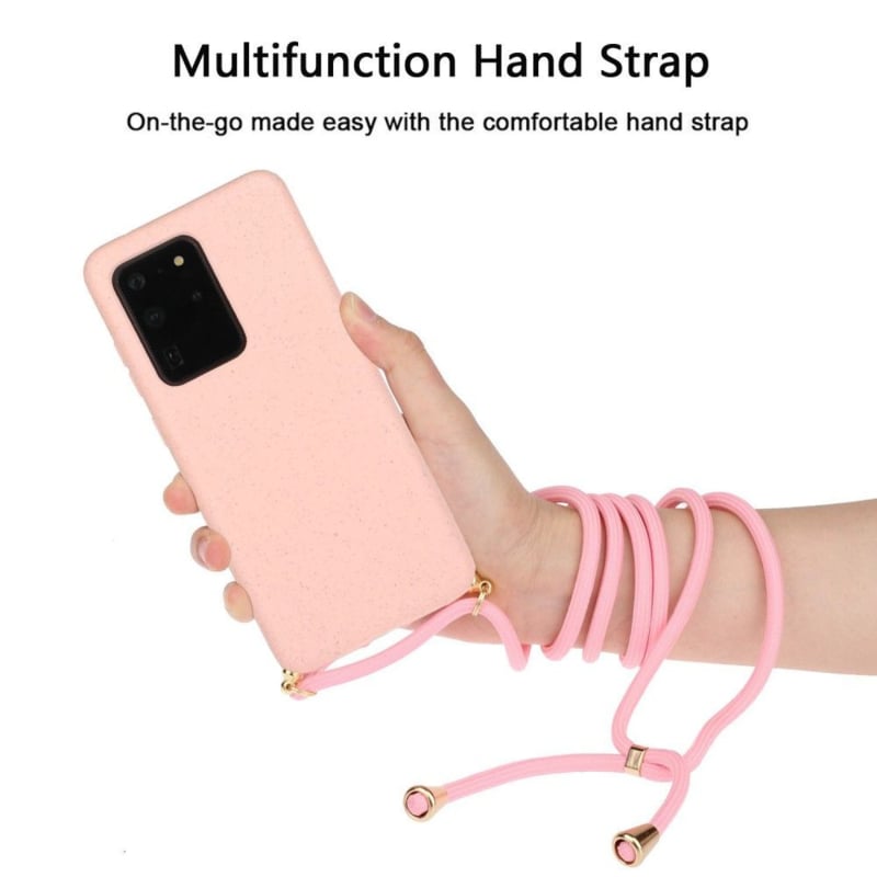 Galaxy S20 Ultra crossbody TPU hoesje met koord